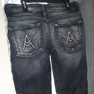 Seven For All Mankind Black A Pocket Jeans